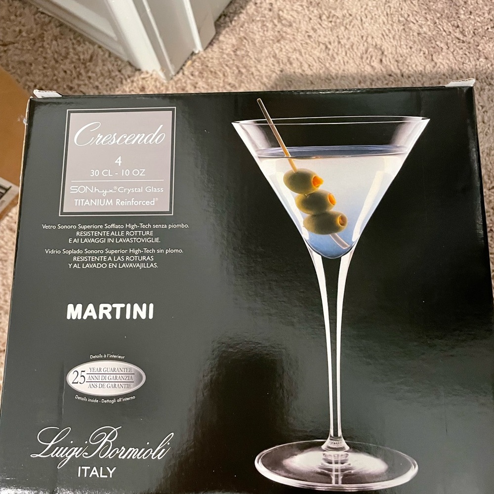 Luigi Bormioli Crescendo Martini glasses (4)